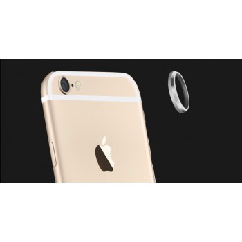 Металлическое защитное кольцо-накладка на объектив камеры для Iphone 6 Серый