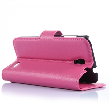 Чехол портмоне подставка с защелкой для Alcatel One Touch Pop 2 (4.5) Пурпурный