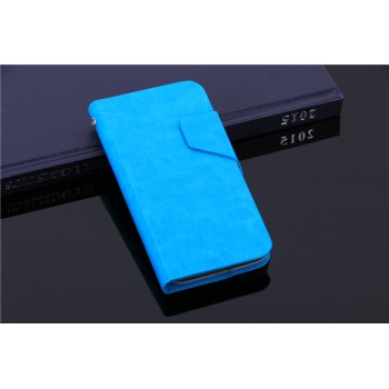 Чехол флип-подставка с отделением для карт для Alcatel One Touch Pop 2 (4.5) Голубой