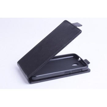 Чехол вертикальная книжка на силиконовой основе с магнитной застежкой для Alcatel One Touch Pop 2 (4.5) Черный
