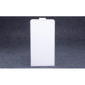 Чехол вертикальная книжка на пластиковой основе с магнитной застежкой для Lenovo A536 Ideaphone Белый