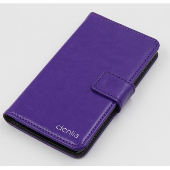 Чехол портмоне подставка с защелкой для Sony Xperia E4 Фиолетовый