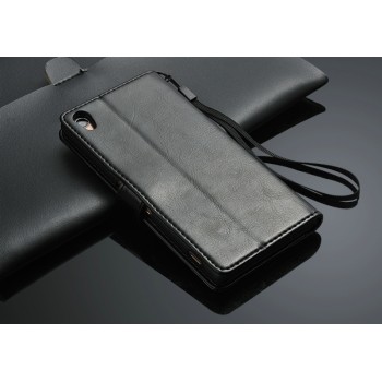 Чехол портмоне подставка с магнитной защелкой для Sony Xperia Z3 Черный