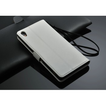 Чехол портмоне подставка с магнитной защелкой для Sony Xperia Z3 Белый
