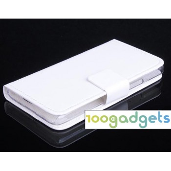 Чехол портмоне подставка с защелкой для Alcatel One Touch Idol 2 mini Белый