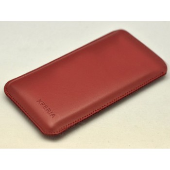 Кожаный мешок для Sony Xperia C3 Красный