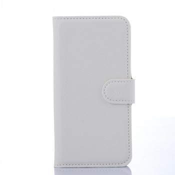 Чехол портмоне подставка для Samsung Galaxy S6 Edge с магнитной защелкой и отделениями для карт Белый