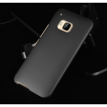 Пластиковый металлик чехол для HTC One M9 Черный