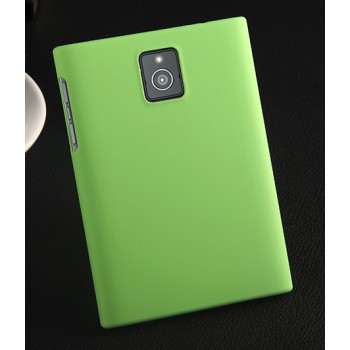 Пластиковый матовый непрозрачный чехол для Blackberry Passport Зеленый
