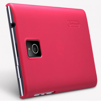 Пластиковый матовый нескользящий премиум чехол для Blackberry Passport Красный