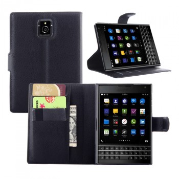 Чехол портмоне подставка с защелкой для Blackberry Passport