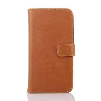 Чехол винтажный портмоне подставка с защелкой для Sony Xperia E4 Оранжевый