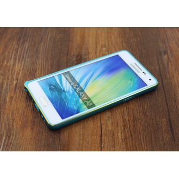 Металлический бампер для Samsung Galaxy A7 Голубой