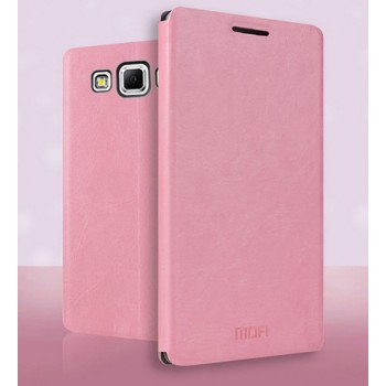 Чехол флип подставка водоотталкивающий для Samsung Galaxy A7 (a700f) Розовый