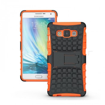 Силиконовый чехол экстрим защита для Samsung Galaxy A7 Оранжевый