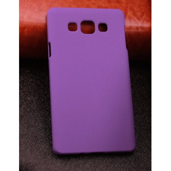 Пластиковый матовый непрозрачный чехол для Samsung Galaxy A7 Фиолетовый