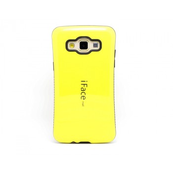 Силиконовый эргономичный чехол с нескользящими гранями для Samsung Galaxy A3 Желтый