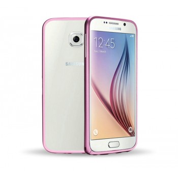 Металлический бампер для Samsung Galaxy S6 Пурпурный