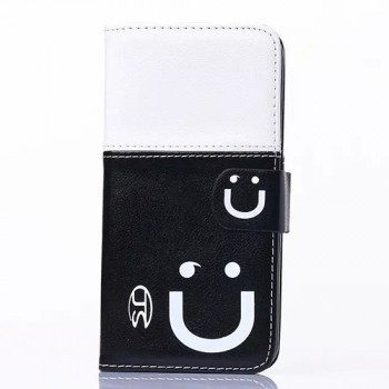 Дизайнерский чехол портмоне подставка на силиконовой основе с защелкой серия Smile at Me для Samsung Galaxy S6 