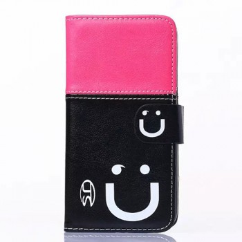 Дизайнерский чехол портмоне подставка на силиконовой основе с защелкой серия Smile at Me для Samsung Galaxy S6 