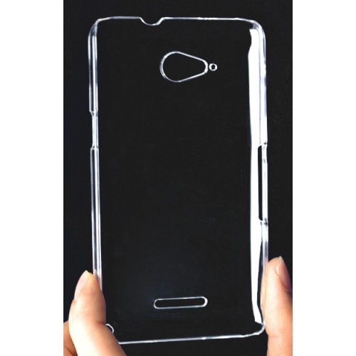 Пластиковый транспарентный чехол для Sony Xperia E4g, цвет Белый