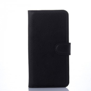 Чехол портмоне подставка на силиконовой основе с отсеком для карт и магнитной застежкой для Samsung Galaxy S6 Черный