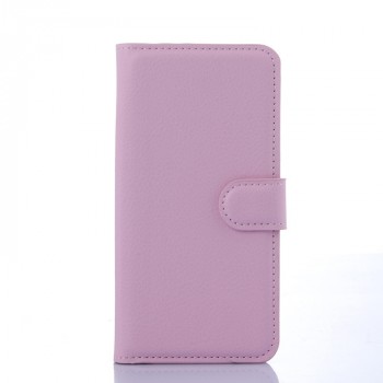Чехол портмоне подставка на силиконовой основе с отсеком для карт и магнитной застежкой для Samsung Galaxy S6 Розовый