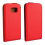 Чехол вертикальная книжка на пластиковой основе для Samsung Galaxy S6, цвет Красный