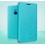 Чехол флип подставка водоотталкивающий для Microsoft Lumia 640 XL, цвет Голубой