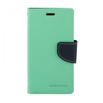 Дизайнерский чехол портмоне подставка с магнитной защелкой на силиконовой основе для Nokia Lumia 630/635 Голубой
