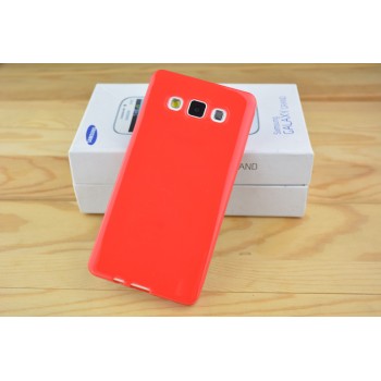 Силиконовый глянцевый непрозрачный чехол для Samsung Galaxy A5 Красный