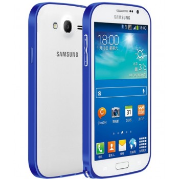 Металлический бампер для Samsung Galaxy Grand / Neo Синий