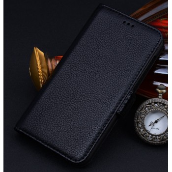 Кожаный чехол портмоне (нат. кожа) для Huawei Honor 4X Черный