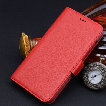 Кожаный чехол портмоне (нат. кожа) для Huawei Honor 4X Красный