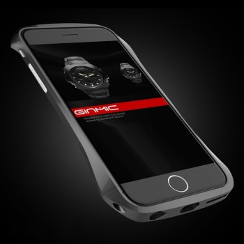 Металлический винтовой эргономичный бампер для Iphone 6 Черный