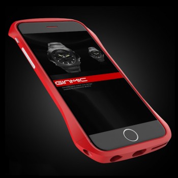 Металлический винтовой эргономичный бампер для Iphone 6 Красный