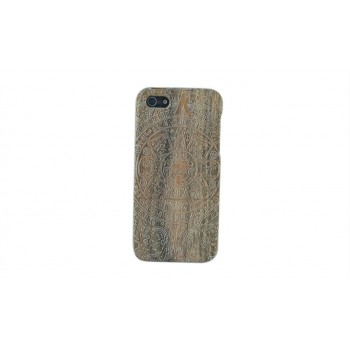 Эксклюзивный деревянный чехол сборного типа с лазерной художественной гравировкой ручной работы для Iphone 6 Plus Черный
