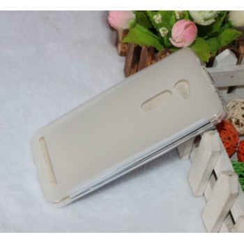 Силиконовый матовый полупрозрачный чехол для Asus Zenfone 2 5 Белый
