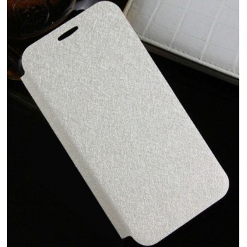 Текстурный чехол флип подставка на присоске и силиконовой основе для Alcatel One Touch Idol 2 mini Белый