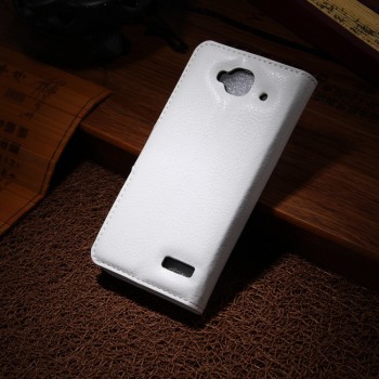 Чехол портмоне подставка с защелкой для Alcatel One Touch Idol Mini Белый