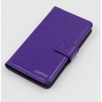 Чехол портмоне подставка с защелкой на силиконовой основе для Acer Liquid Z410 Фиолетовый