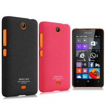 Пластиковый матовый чехол с повышенной шероховатостью для Microsoft Lumia 430 Dual SIM