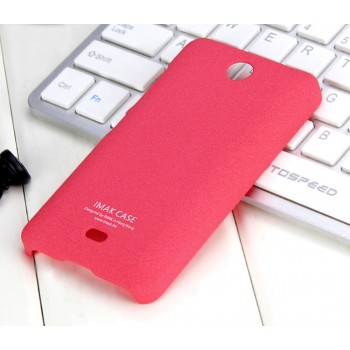 Пластиковый матовый чехол с повышенной шероховатостью для Microsoft Lumia 430 Dual SIM Пурпурный
