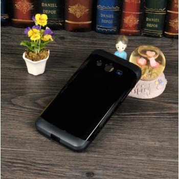Двухкомпонентный гибридный чехол силикон/поликарбонат для Samsung Galaxy Core 2 Черный