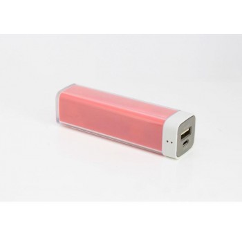 Экстрапортативное легкое 70 гр зарядное устройство Lipstick 2600 mAh Красный