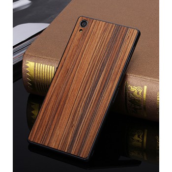 Ультратонкая 0.7 мм деревянная клеевая накладка из пород ореха и бамбука для Sony Xperia Z3 Коричневый
