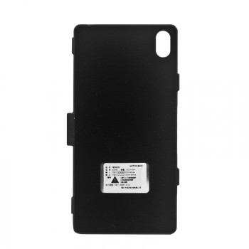 Пластиковый чехол накладка/экстра аккумулятор (2500 мАч) с индикаторами заряда и встроенной ножкой-подставкой для Sony Xperia Z3 Черный