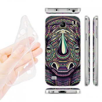 Силиконовый матовый дизайнерский чехол с эксклюзивной серией принтов для Samsung Galaxy S4 Mini (изготовление на заказ) 