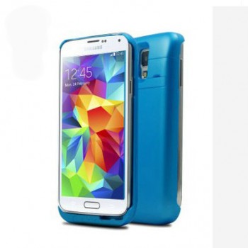 Чехол аккумулятор 4800 mAh для Samsung Galaxy S5 Голубой