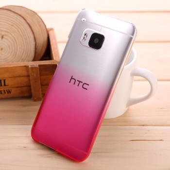 Пластиковый градиентный полупрозрачный чехол для HTC One M9 Пурпурный